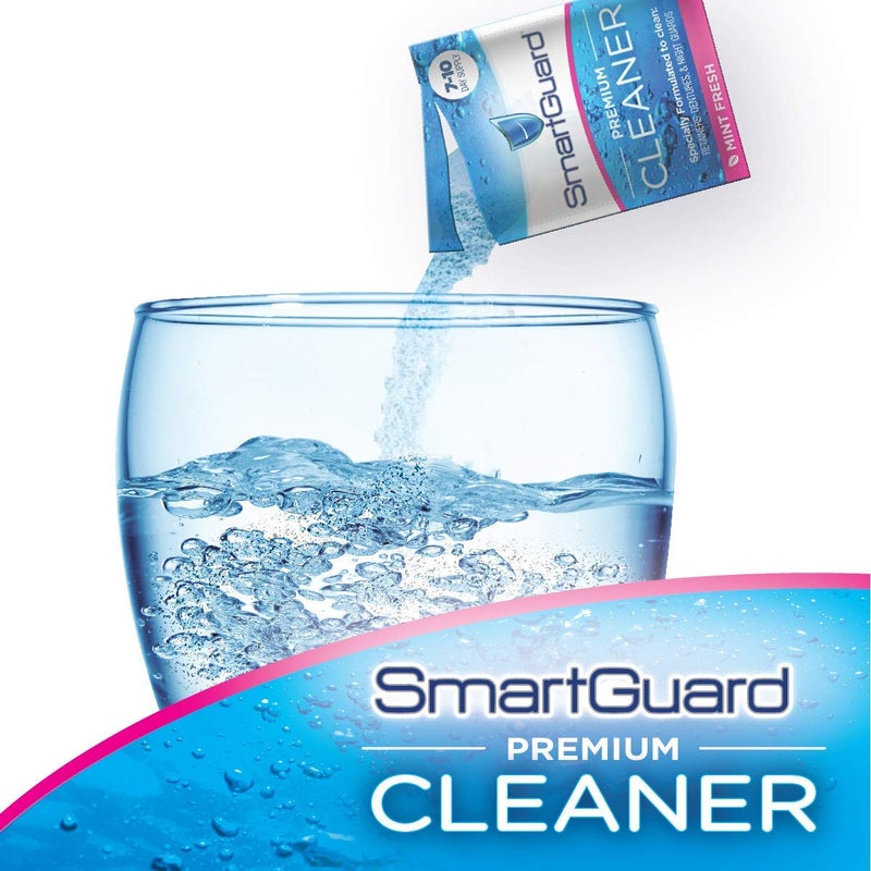 SmartGuard Dental Guard Night Guard for Clenching, Bruxism, and Grinding Dentist Designed Includes 2 Guards, 1 Travel Case, and a 60-Day Supply of Premium Cleaning Crystals - Image 2